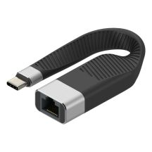 Techly ICOC USBC-RJ45 Netzwerkkabel Schwarz 0,144 m