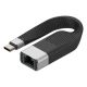 Techly ICOC USBC-RJ45 Netzwerkkabel Schwarz 0,144 m