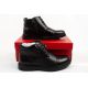 9. Lee Cooper Herrenschuhe, elegante schwarze gefütterte Lederstiefeletten