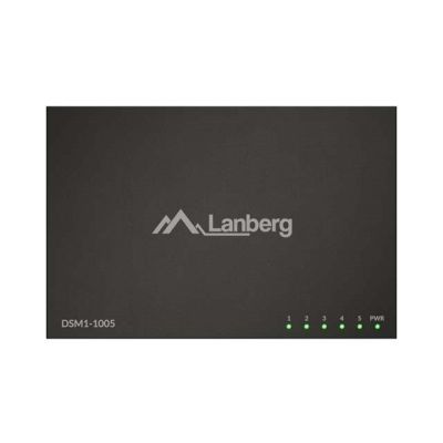LANBERG SWITCH DSM1-1005 5X1GB/S UNMANAGED GIGABIT ETHERNET DESKTOP 12V (METALLGEHÄUSE)