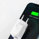 3. Baseus Cube 20W PD USB-C-Wandladegerät mit Baseus Superior Lightning PD 20W 1m Kabel – Weiß