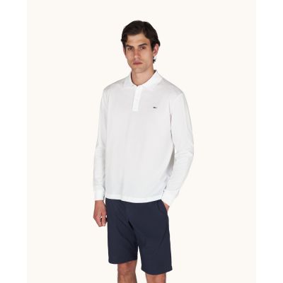 Herren-Poloshirt aus Baumwolle von Paul&Shark, weiß, 99311003-10 – klassisch, elegant