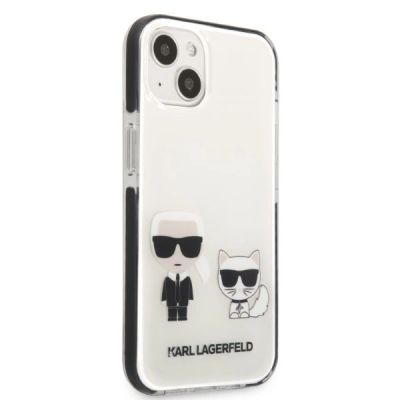 4. Karl Lagerfeld KLHCP13STPEKCW iPhone 13 mini 5.4" Hardcase weiß/weiß Karl&Choupette