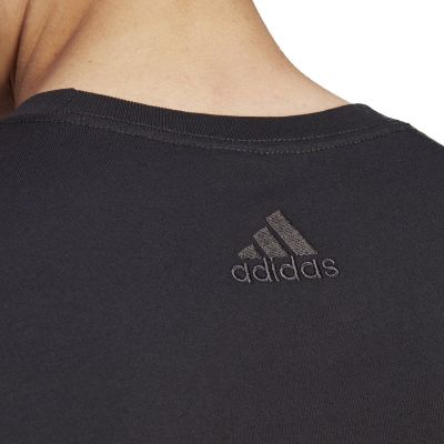 14. adidas Essentials Single Jersey Linear Logo-T-Shirt mit Stickerei M IC9274