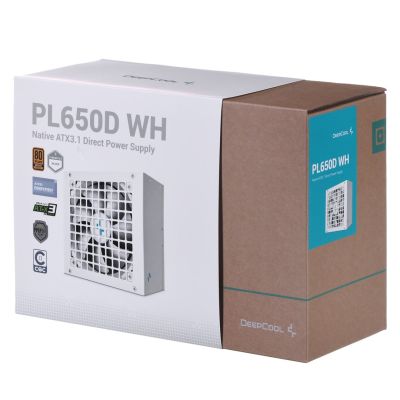 14. Deepcool PL650D WH 650W Bronzeweißes Netzteil