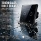 10. QOLTEC LICHT-EIN/AUS-SCHALTER | 2-KANAL-TOUCH-BEDIENUNG | WLAN | TIMER | TUYA | SCHWARZ