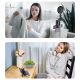 18. Selfie-Stick WC13YDS Teleskopstativ 1,3 m mit Doppellampe und Telefonhalter – Schwarz