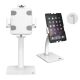 4. MACLEAN TABLET-HALTERUNG ZUR WAND-/TISCHMONTAGE MIT VERRIEGELUNG 7,9"–11" UNIVERSELL WEISS MC-468W