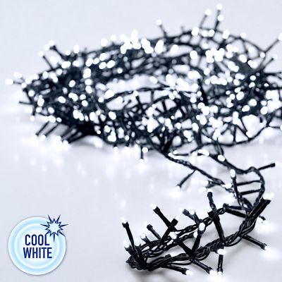 2. BATTERIEBETRIEBENE LICHTERKETTE FÜR DEN WEIHNACHTSBAUM, 192 LEDS, TIMER, KALTWEISS