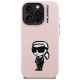 3. Karl Lagerfeld Silikon-MagSafe-Hülle mit Karl-Sketch-Motiv für iPhone 16 Pro – Pink