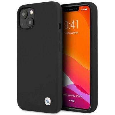 BMW Silicone Signature Case für iPhone 13 mini - Schwarz