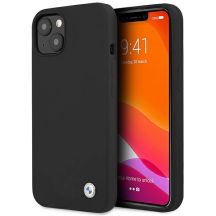 BMW Silicone Signature Case für iPhone 13 mini - Schwarz
