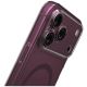 4. Uniq Airsuit Magclick Ladehülle für iPhone 18 Pro Max / 17 Pro Max – Burgunderrot