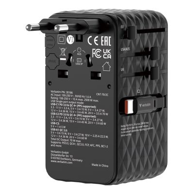 Verbatim Charge 'n' Travel 70W 2C Ladegerät
