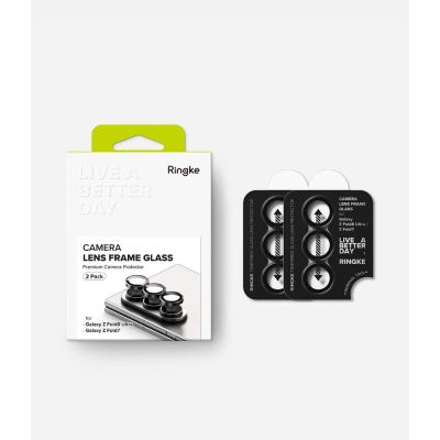 9. Ringke Kameraschutzrahmen, 2er-Pack für Samsung Galaxy Z Fold 7/8 Ultra – Schwarz