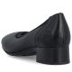 5. Schwarze Damen-Pumps aus Leder mit niedrigem Absatz, Rieker 43452-00
