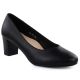 Schwarze Damen-Pumps mit niedrigem Absatz, Sergio Leone PB177