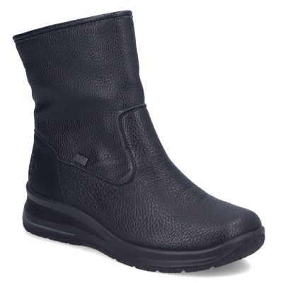Rieker L7760-00 wasserdichte schwarze Damen-Ankle-Boots