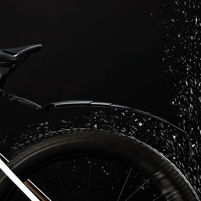 5. Rockbros FK-810 Faltbarer Teleskop-Fahrradschutzblechsatz – Schwarz