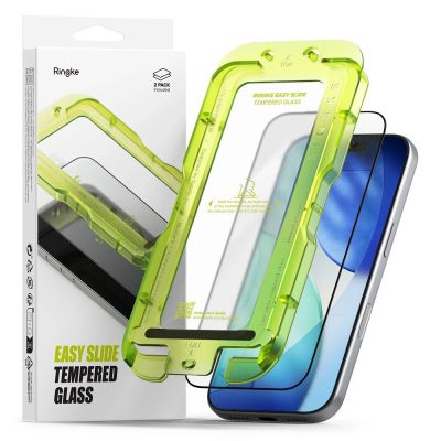 Ringke Easy Slide 2er-Pack Panzerglas für iPhone 17 Pro Max - Schwarz