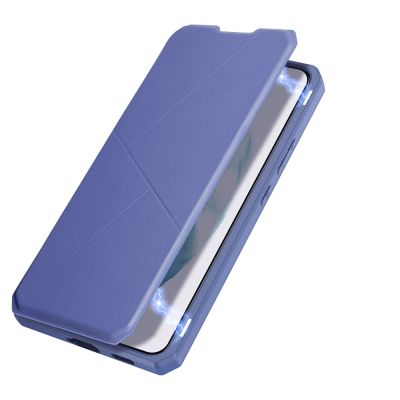 6. DUX DUCIS Skin X booktype case schutzhülle aufklappbare hülle für Samsung Galaxy S22+ (S22 Plus) blau