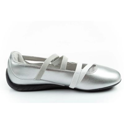 4. Puma Damen-Sportschuhe Speedcat Ballet silberne Ballerinas modisch