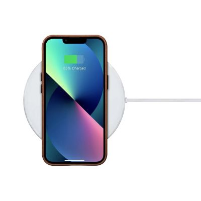 7. iCarer Oil Wax Premium Ledertasche iPhone 14 Plus Magnetische Ledertasche mit MagSafe Braun (WMI14220703-RB)