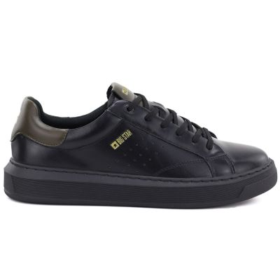 2. Herren-Sportschuhe aus Leder, schwarze Sneaker Big Star UU174291