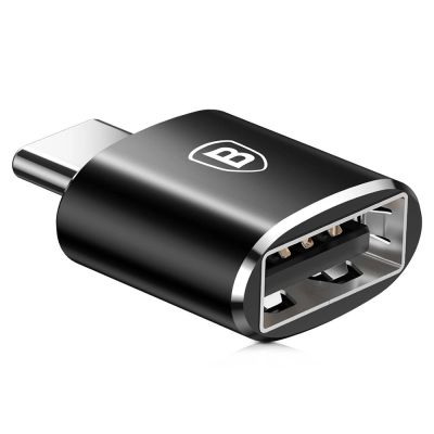 2. Baseus Mini USB-A auf USB-C OTG Adapter - Schwarz
