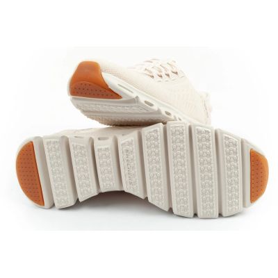 8. Skechers Glide-Step Damen-Sneaker, bequeme ecrufarbene Slipper