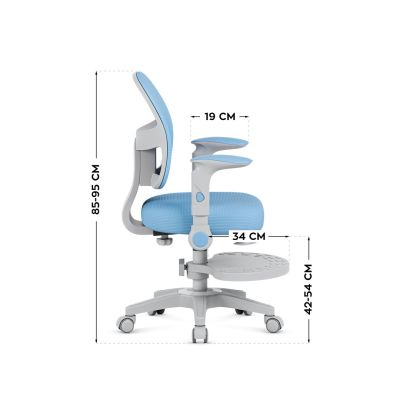 3. Junior 5.0 blauer Drehstuhl
