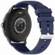 9. GRAVITY GT12-2 Damen-Smartwatch, marineblaues Silikonarmband + schwarzes Armband