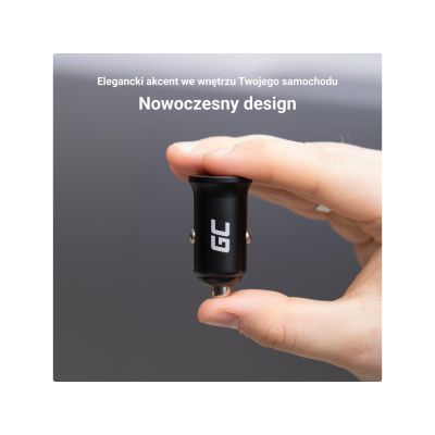 8. GREEN CELL KFZ-LADEGERÄT GC POWERRIDE NANO38 38W 6A 1X USB-C 1X USB-A