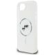 6. Karl Lagerfeld IML Metal Karl & Choupette Heads MagSafe iPhone 16e Hülle - Weiß