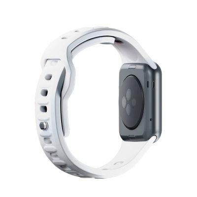 8. 3mk Silikon- Watch für Apple Watch 42 / 44 / 45 / 49 mm – Weiß