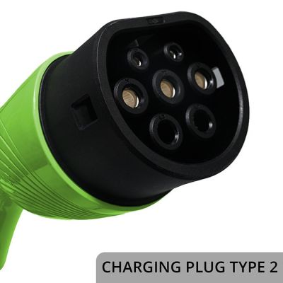 16. Mobiles Ladegerät für Elektroautos (EV) mit 2-in-1-Ladegerät Typ 2, 3,5 kW, 230 V, LCD, LED, 5 m Kabel