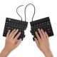 4. R-Go Tools Ergonomische R-Go Split Break v2 Tastatur mit Break-Software, QWERTY_US, kabelgebunden, Schwarz