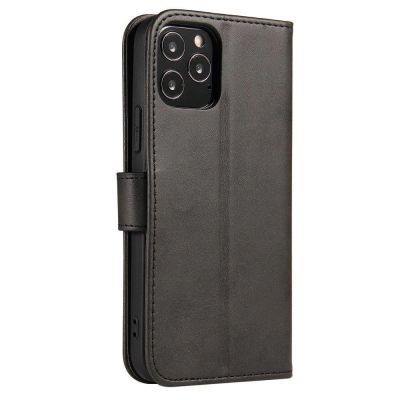 3. Magnet Case Elegante Hülle mit Überschlag und Standfunktion für Motorola Moto E32 schwarz