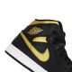 6. Air Jordan 1 Mid (GS) Basketballschuh Schwarz/Metallic-Gold - DQ8426-071