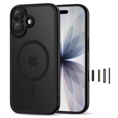 Tech-Protect Magpeak Magsafe CC Hülle für iPhone 17 - Mattschwarz
