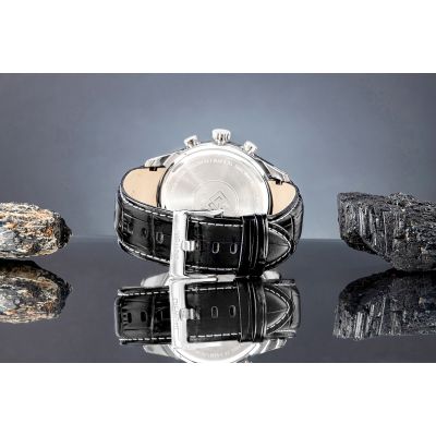 7. Giewont Herrenuhr Chronograph Saphir Silber Schwarz GW7650-A2