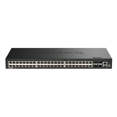 D-Link DGS-1530-52/E Managed Network Switch L2 Gigabit Ethernet (10/100/1000) Schwarz