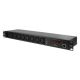 2. LogiLink PDU8P01 PDU-Stromverteilungseinheit mit 8 Netzwerkanschlüssen, 1 HE, Schwarz