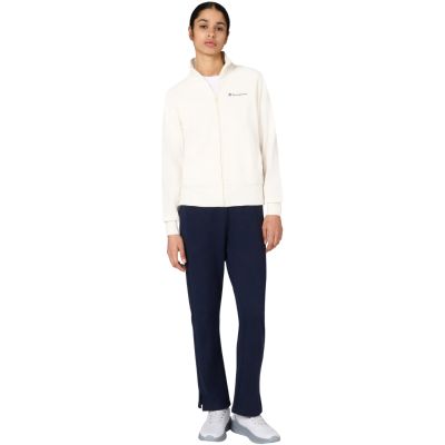 Champion Trainingsanzug mit durchgehendem Reißverschluss für Damen, cremefarben und marineblau, 117988 YS084