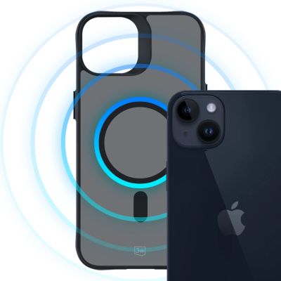 4. 3mk Smoke MagCase Hülle mit MagSafe für iPhone 14 Plus – durchscheinend