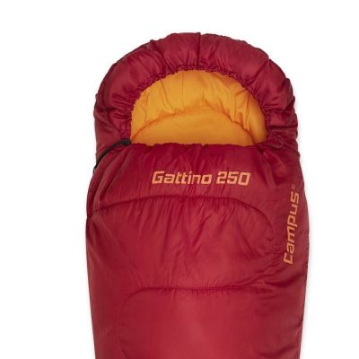 3. Campus Gattino 250 Mumienschlafsack Rechts Rot/Orange