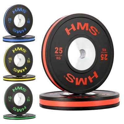 4. BTBR Set Olympische Bumper Plates - 2x (10kg, 15kg, 20kg, 25kg) HMS BTBR SET