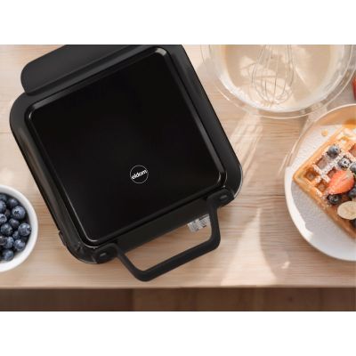 6. ELDOM WA900 WAFFELEISEN 1200-2000W, SANFTE TEMPERATURREGELUNG, DECKELVERRIEGELUNG, HEISSHALTENDER GRIFF