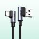 13. Ugreen 90° abgewinkeltes Kabel USB C - USB 2.0 480Mbps 3A 3m schwarz (US176)