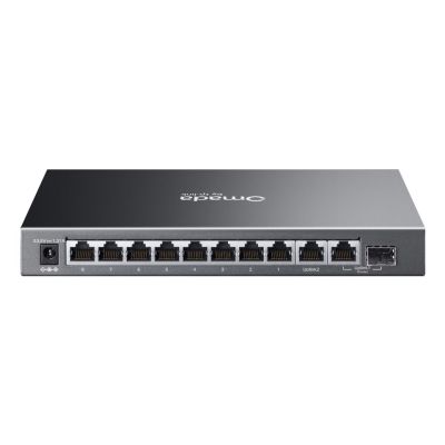2. TP-Link Omada ES210GP Managed Network Switch L2 Gigabit Ethernet (10/100/1000) mit PoE-Unterstützung, DIN-Schienenmontage, Schwarz